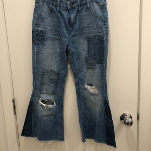 Free People cropped flare jeans